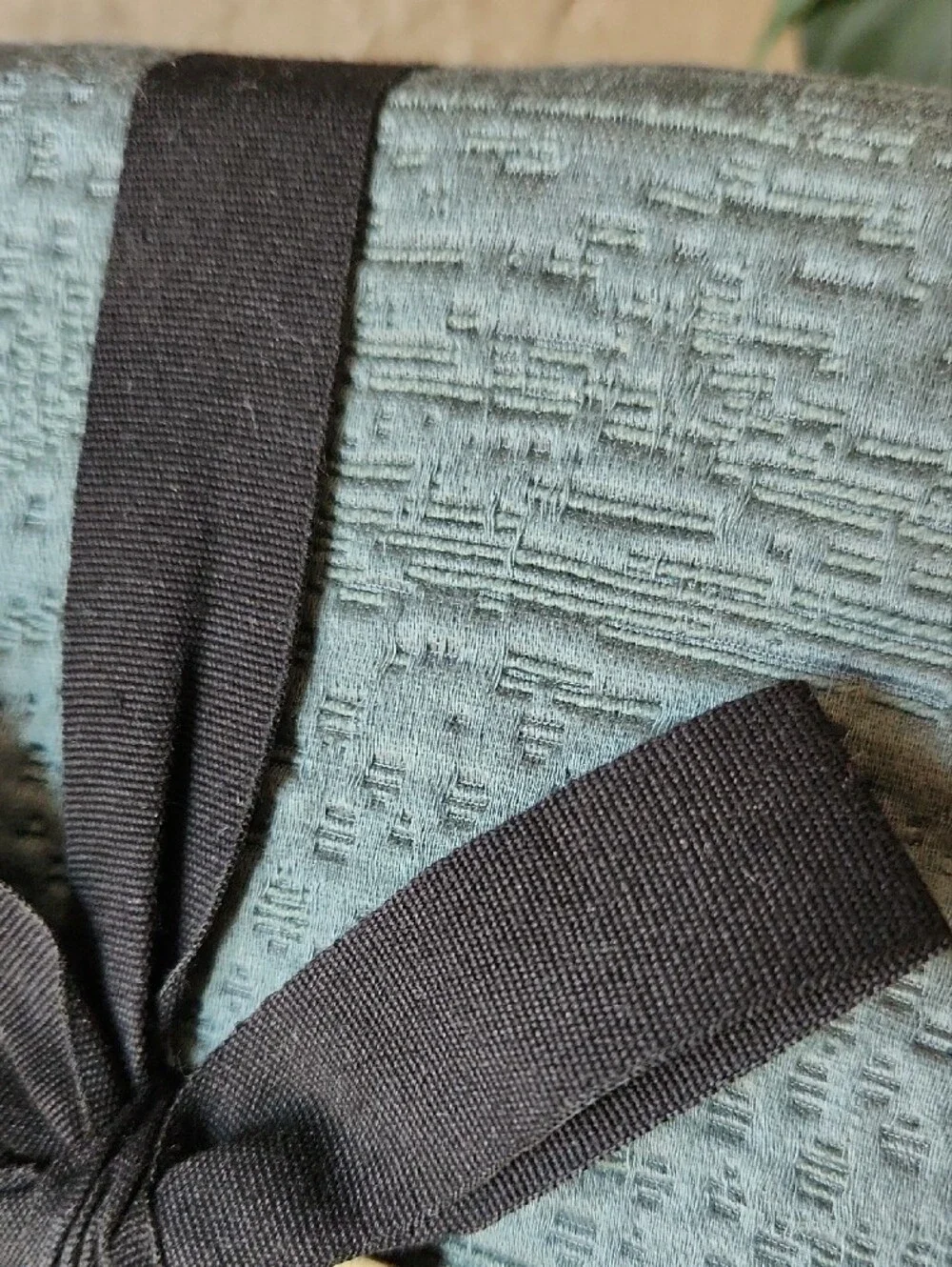 King Pillow Sham Set Tencel Cotton Matelasse In Dark Teal/Gray Storm